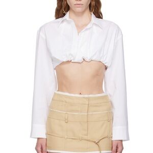 JACQUEMUS
White Le Chouchou 'La Chemise Bahia Courte' Shirt